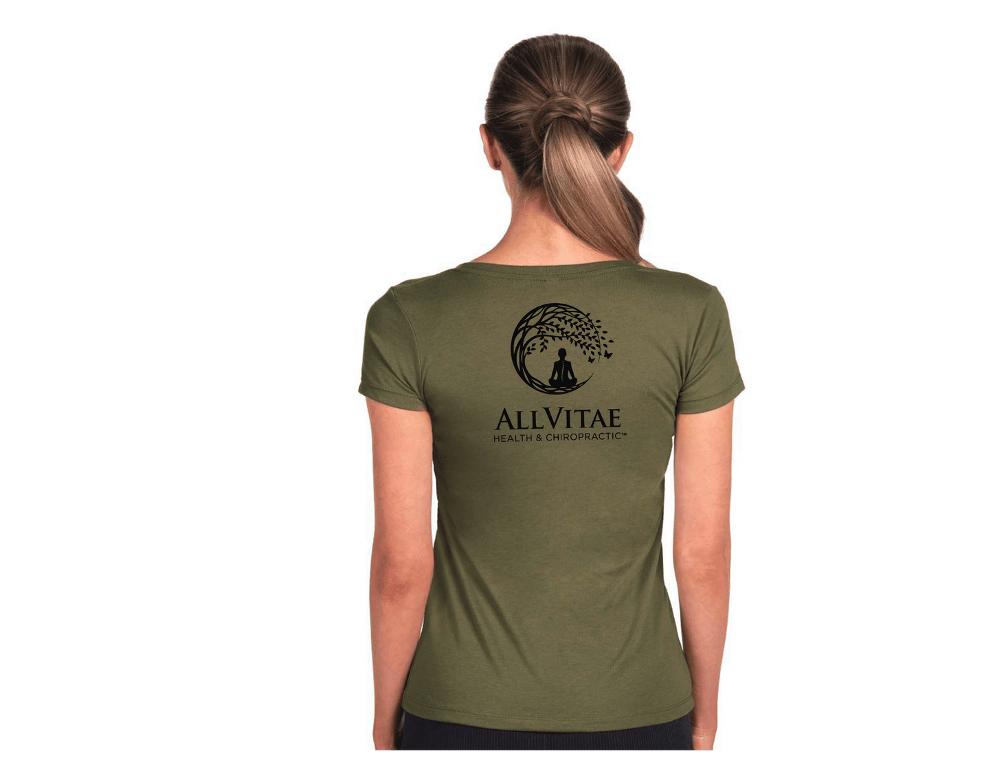 Allvitae Next Level V Neck 1540 Replaces 6640 American Flag added to Right Sleeve