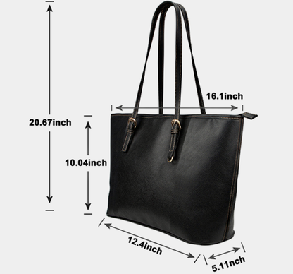 Miniaday Designs Flamingo Shopping Trip Bolso de mano de cuero PU/Pequeño (Modelo 1651)
