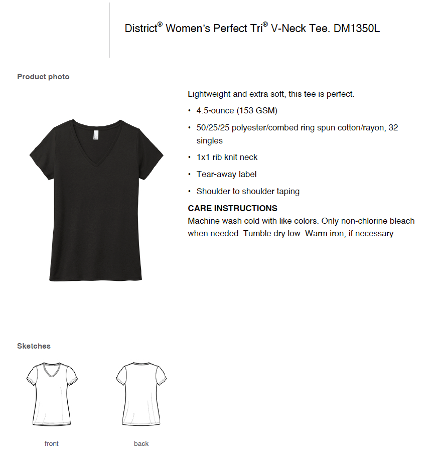 Allvitae V Neck Shorter V Neck T Shirt