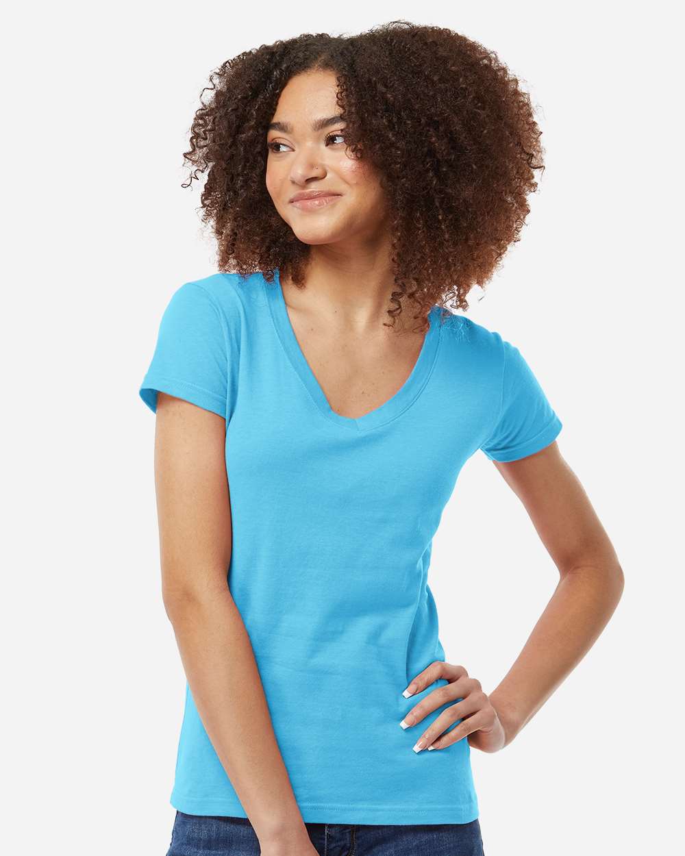 Allvitae Women's Tultex 214 V Neck Cotton