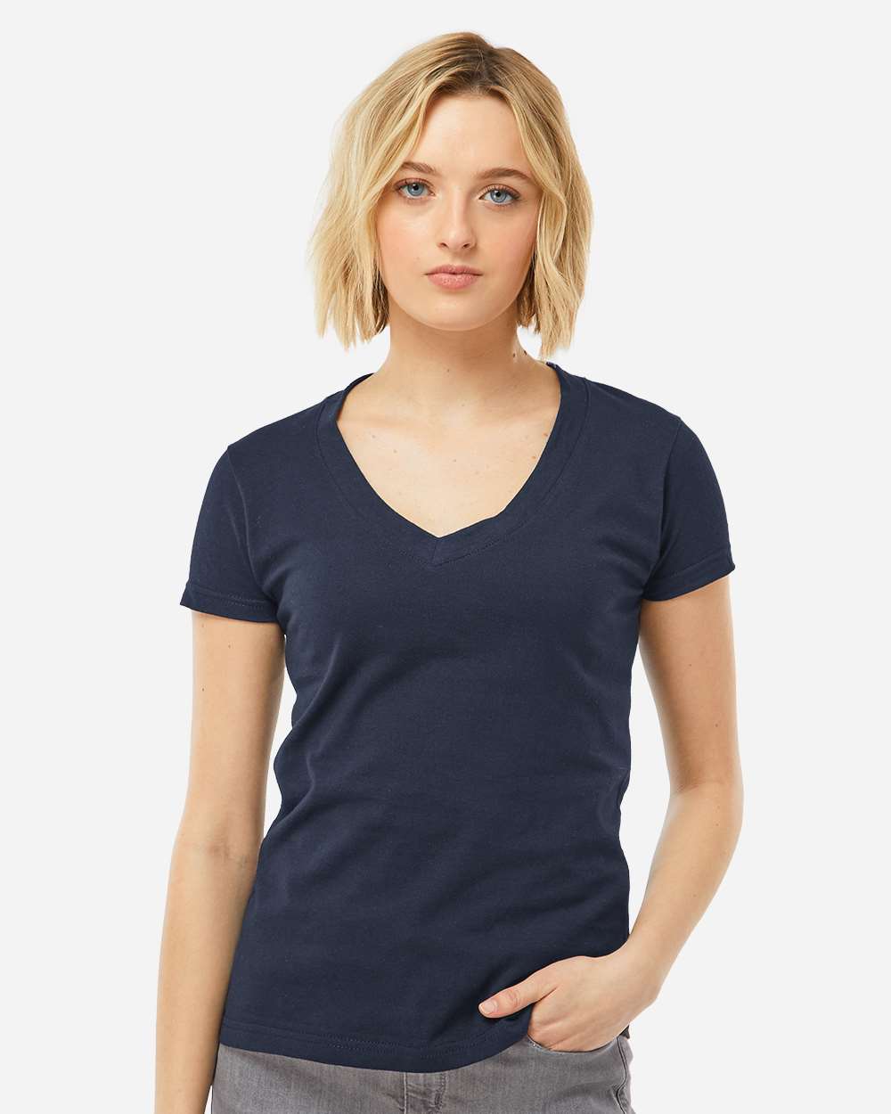 Allvitae Women's Tultex 214 V Neck Cotton