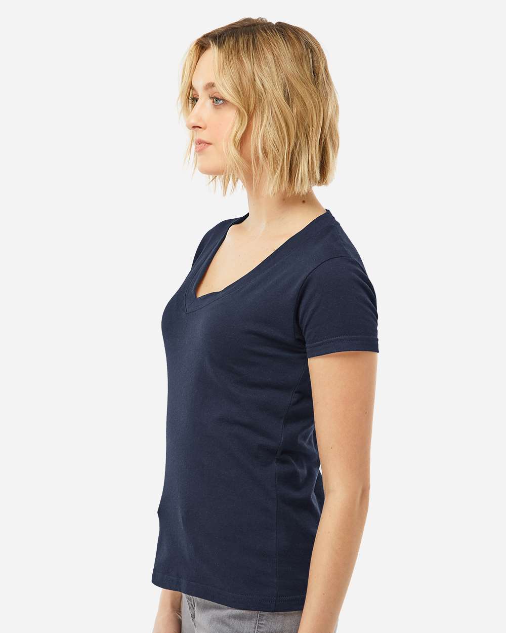 Allvitae Women's Tultex 214 V Neck Cotton