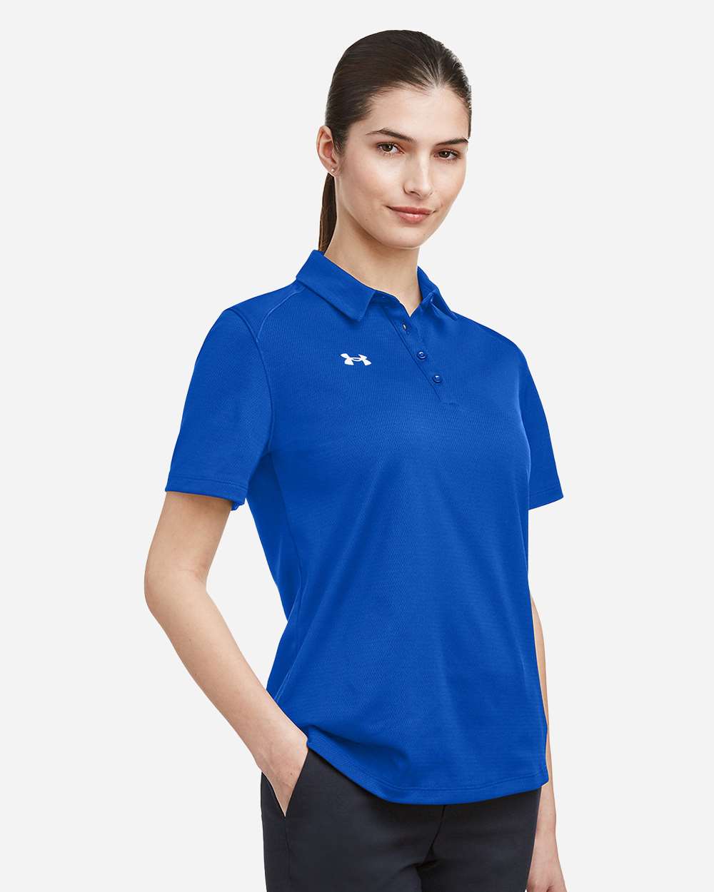 Womens Bitcoin Ben Crypto Club Las Vegas  Horizontal Logo Under Armour 1370431 Polo Shirt