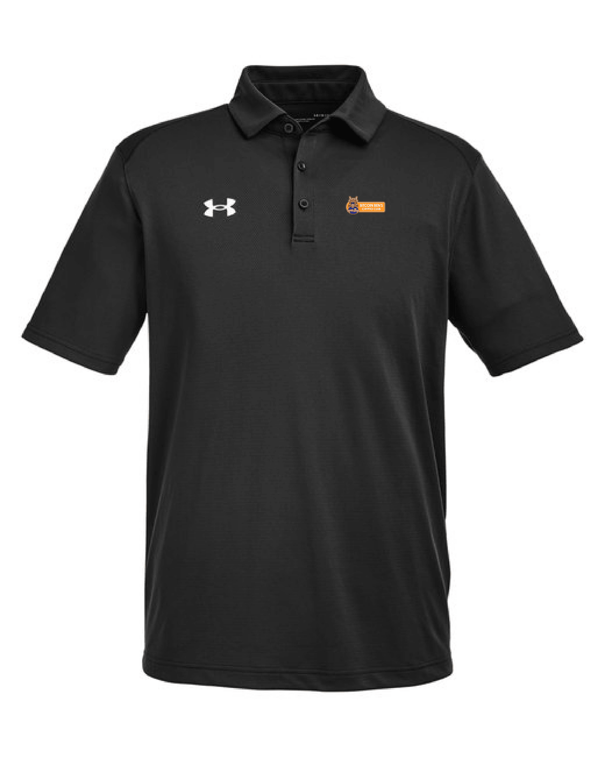 Bitcoin Ben Crypto Club Under Armour 1370399 Polo Shirt - Miniaday Designs, LLC.