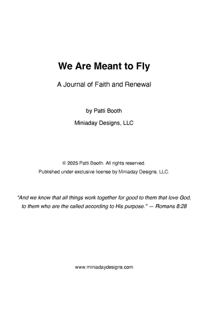 We Are Meant to Fly — Artist-Signed Hardcover Inspirational Journal