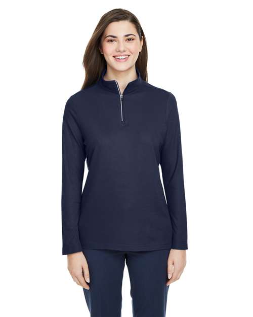 BBCC Women's Fusion ChromaSoft™ Pique Quarter-Zip Pullover