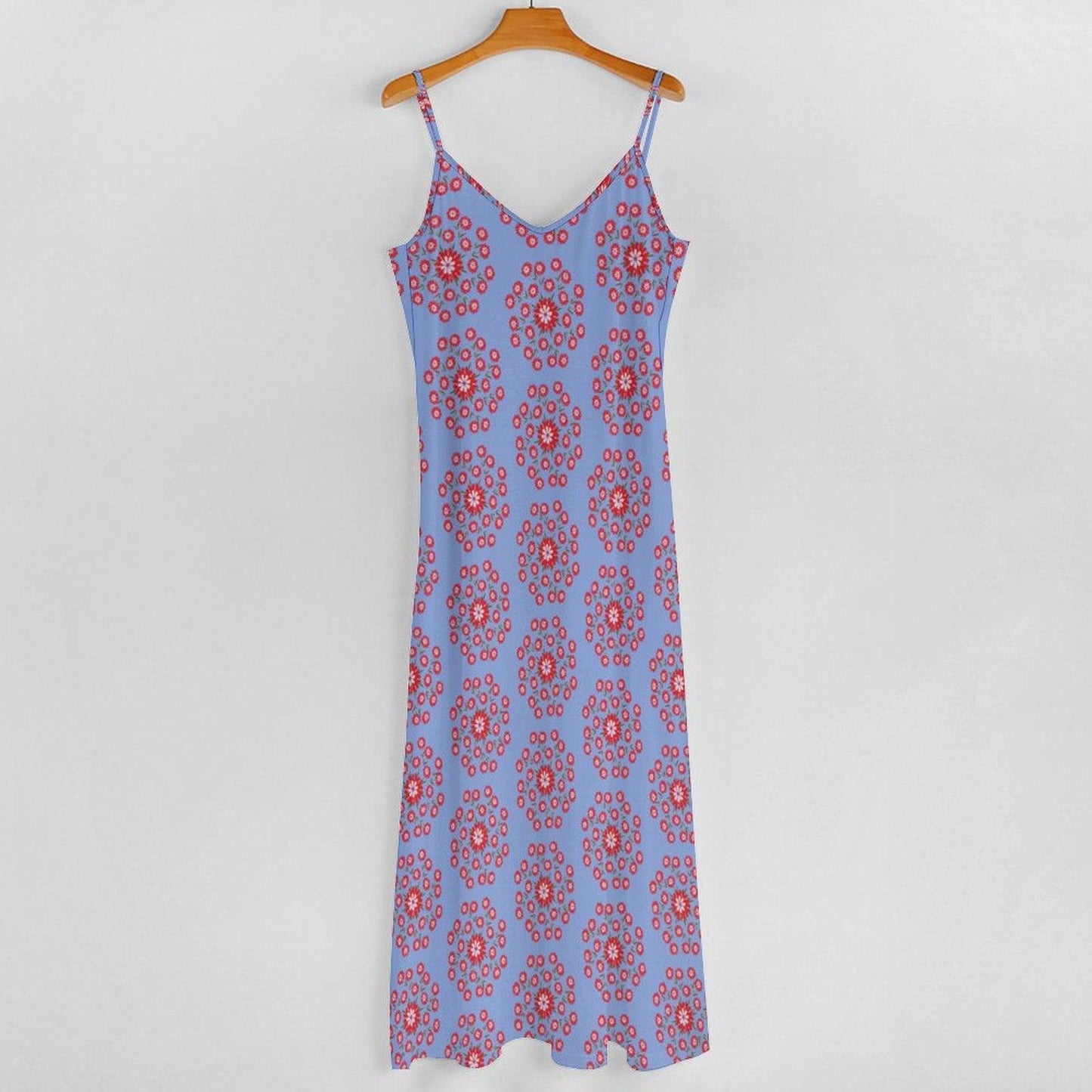 Miniaday Designs Bohemian Collection Spaghetti Strap Ankle-Length Dress Long Dress Purple - Miniaday Designs, LLC.
