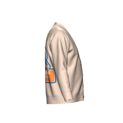 Bitcoin Ben Crypto Nashville Club Knitted Cardigan in Orange