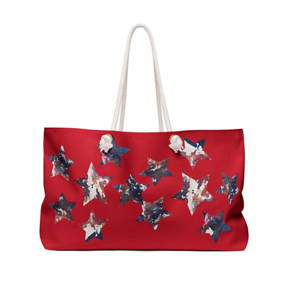 Miniaday Designs Weekender Bag Americana Red Unisex - Miniaday Designs, LLC.