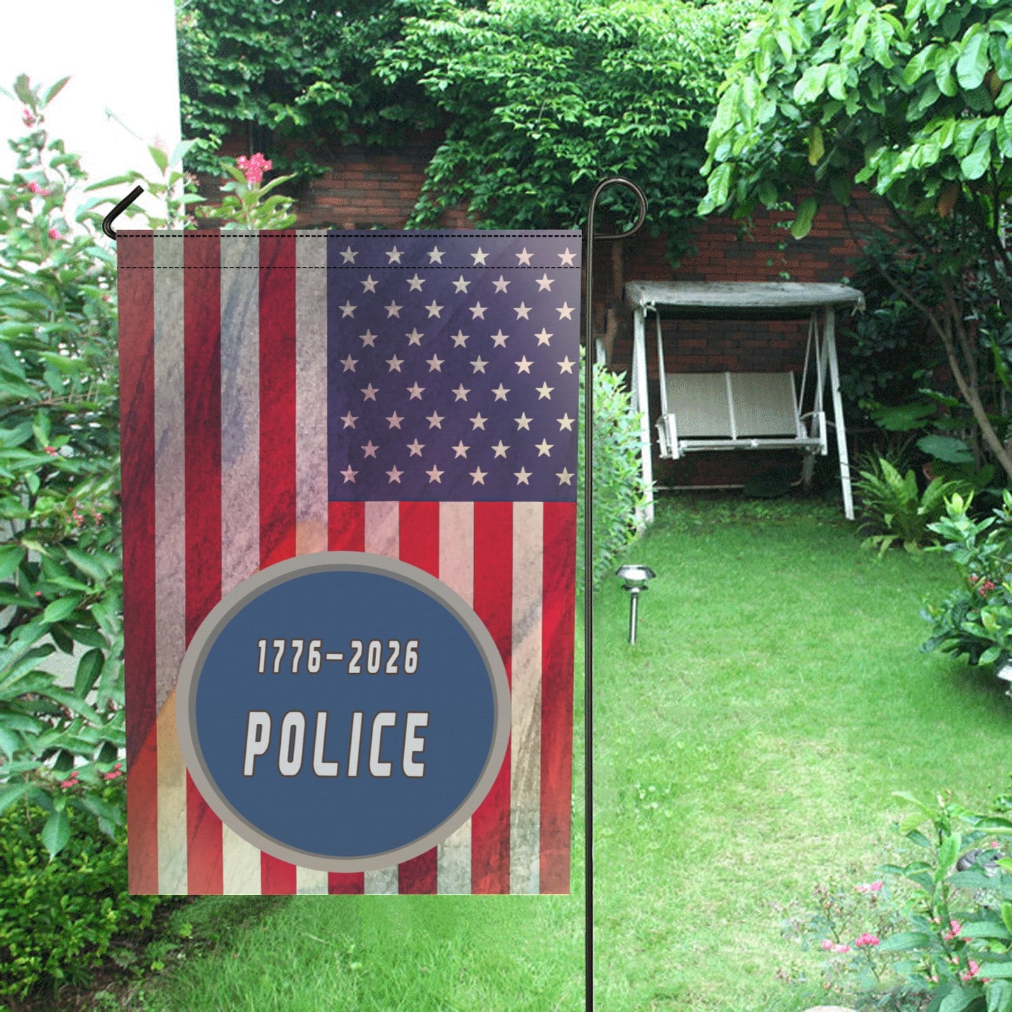 America 250 Garden Flag | Honoring Those Who Serve & Protect