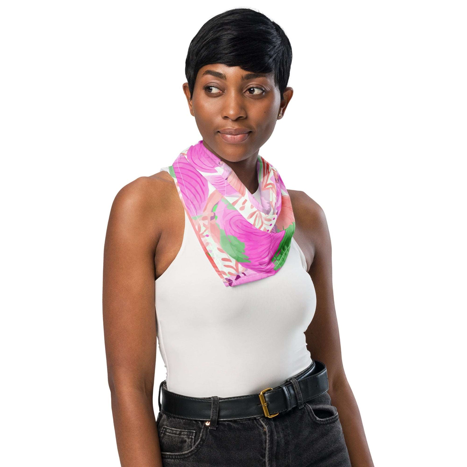 Enchanted Blooms by Miniaday Designs, LLC. All-over print bandana