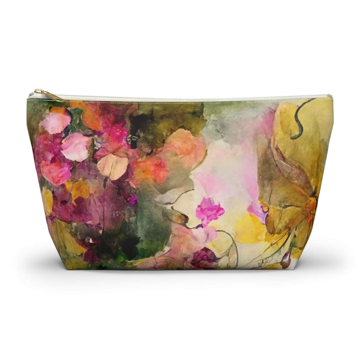 Cross-Processed Botanical Collection by Miniaday Designs, LLC. Accessory Pouch w T-bottom. (You may choose a black or white zipper) - Miniaday Designs, LLC.