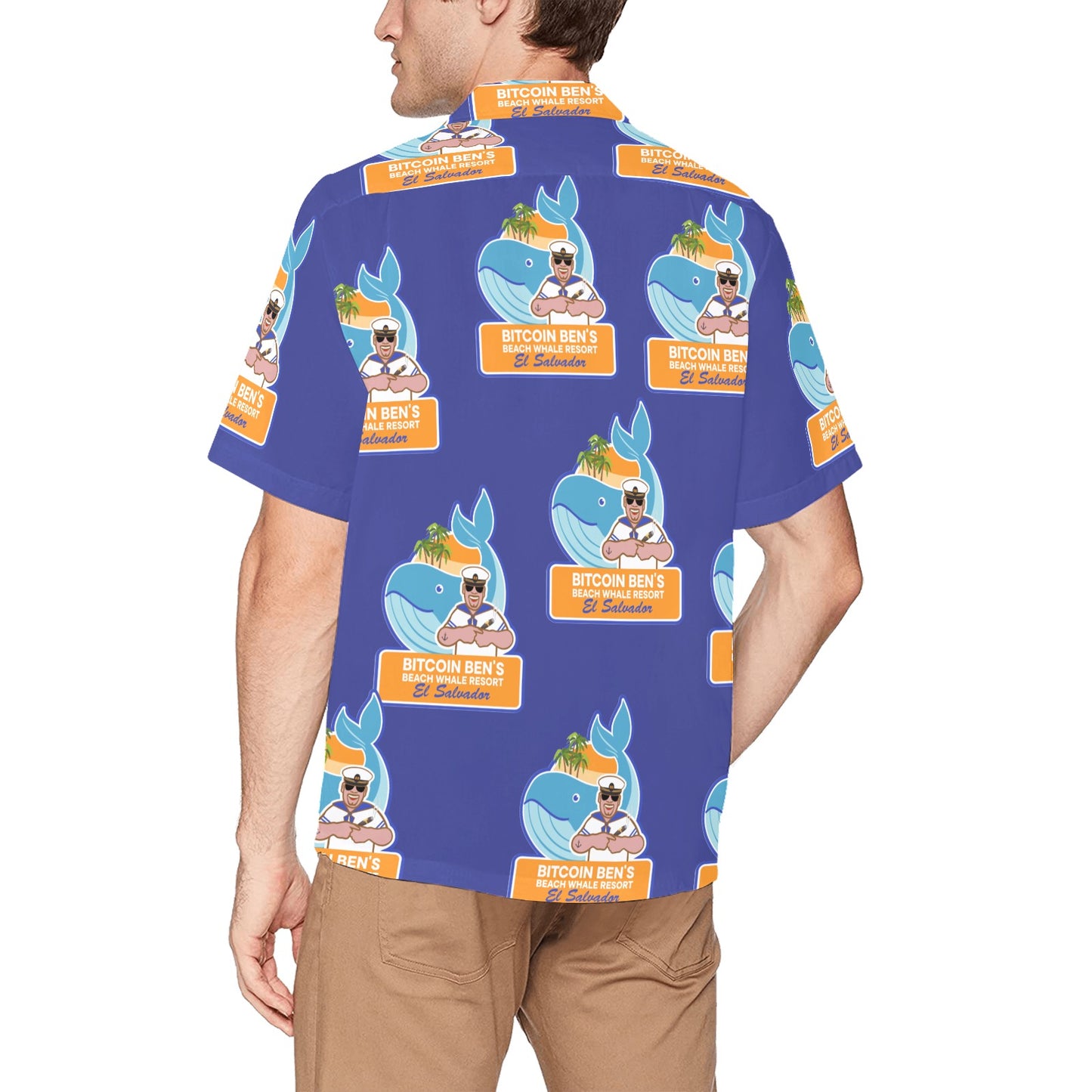 BBCC Whale Resort LARGER LOGO Hawaiian Shirt