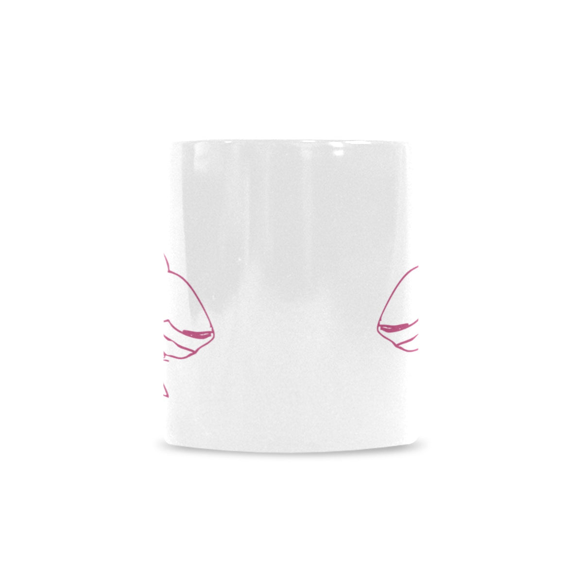 Designer Made Hand-Drawn Hibiscus Mug — 11 oz