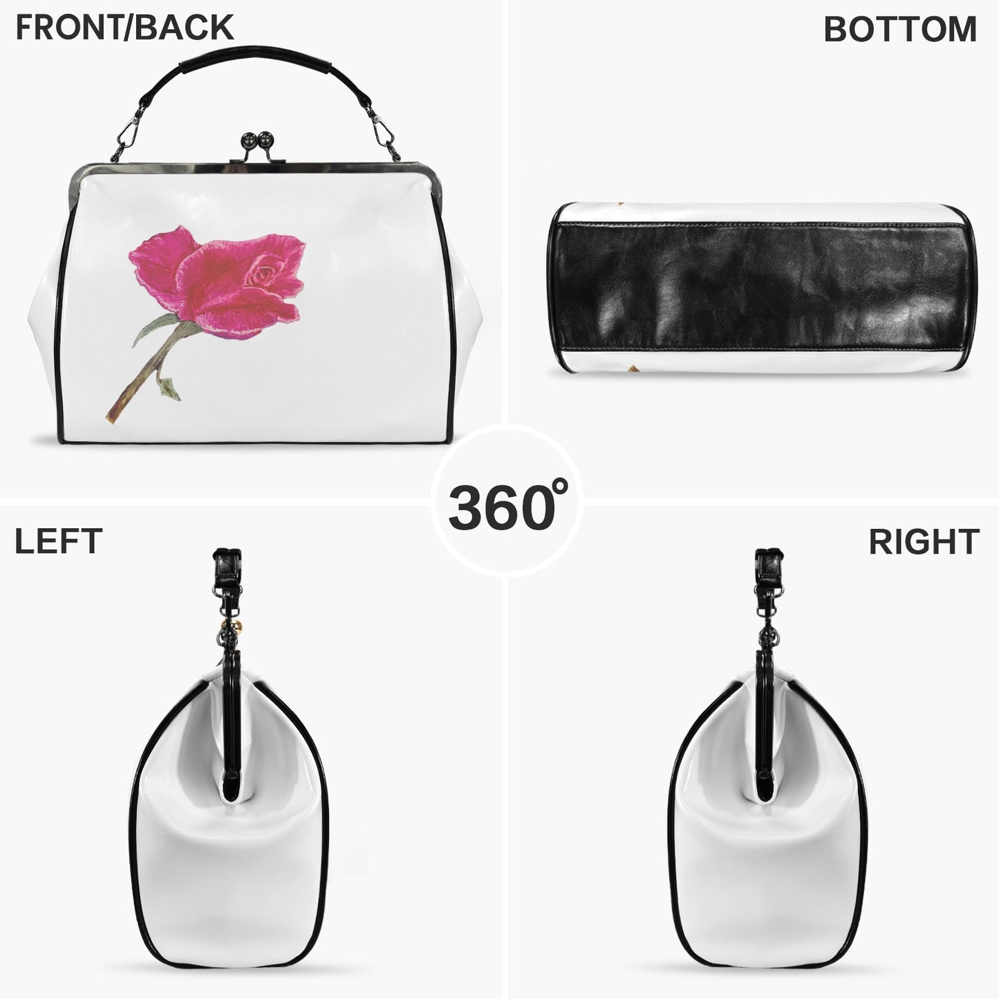 La Collection Fleur | Watercolor Kisslock Handbag