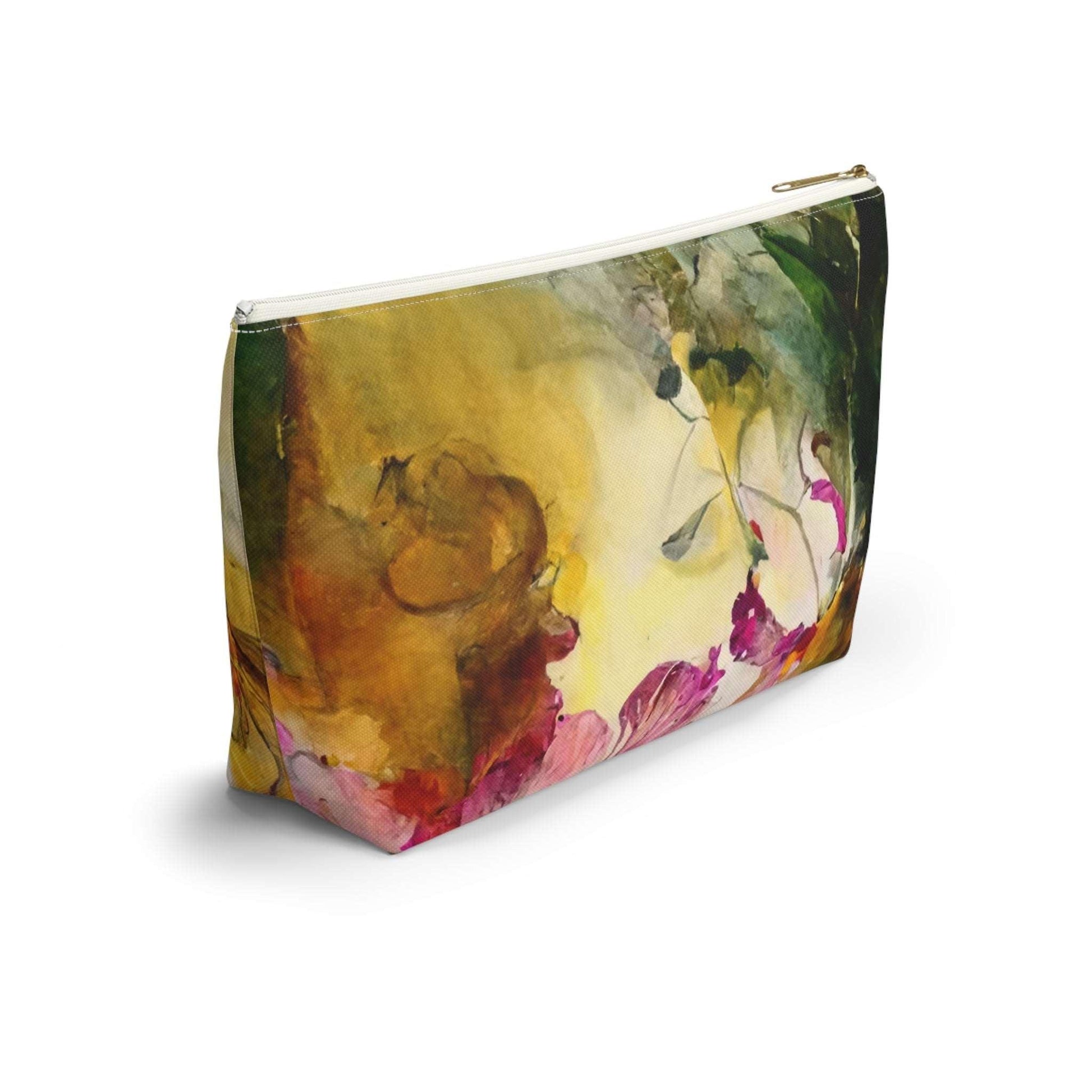 Cross-Processed Botanical Collection by Miniaday Designs, LLC. Accessory Pouch w T-bottom. (You may choose a black or white zipper) - Miniaday Designs, LLC.