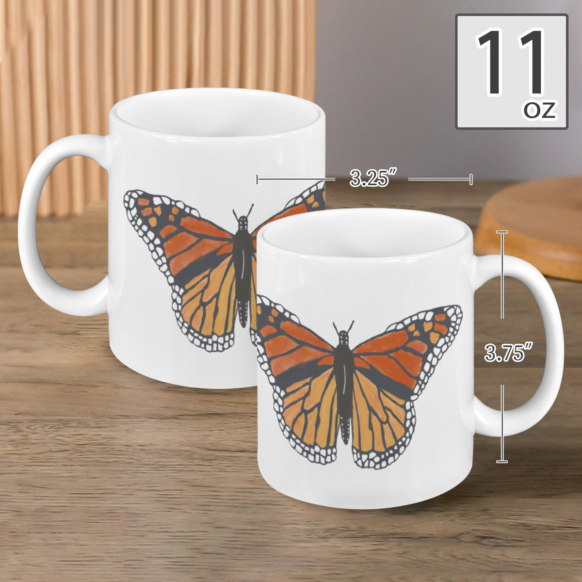 Monarch Garden Artist-Designed Mugs | 11 oz