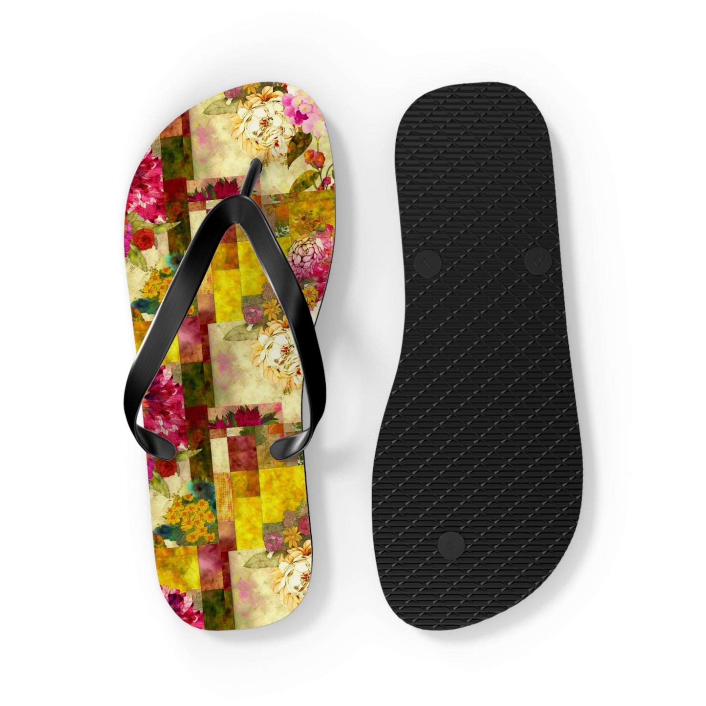 Cross-Processed Botanical Collection by Miniaday Designs, LLC. Flip Flops