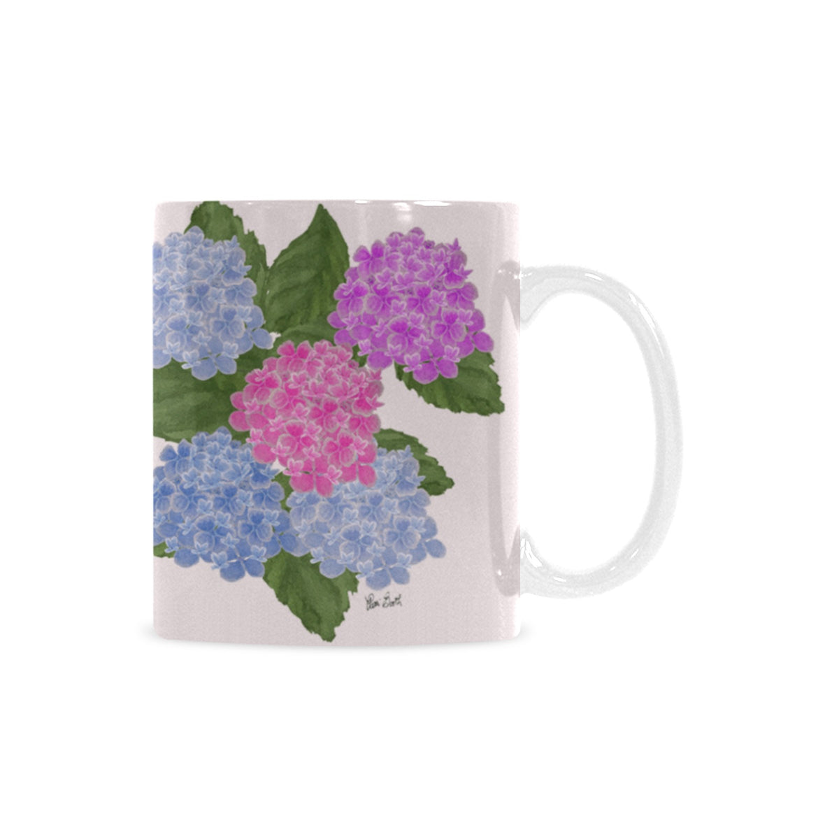 Designer Made Hydrangea Garden Mugs-11 oz.