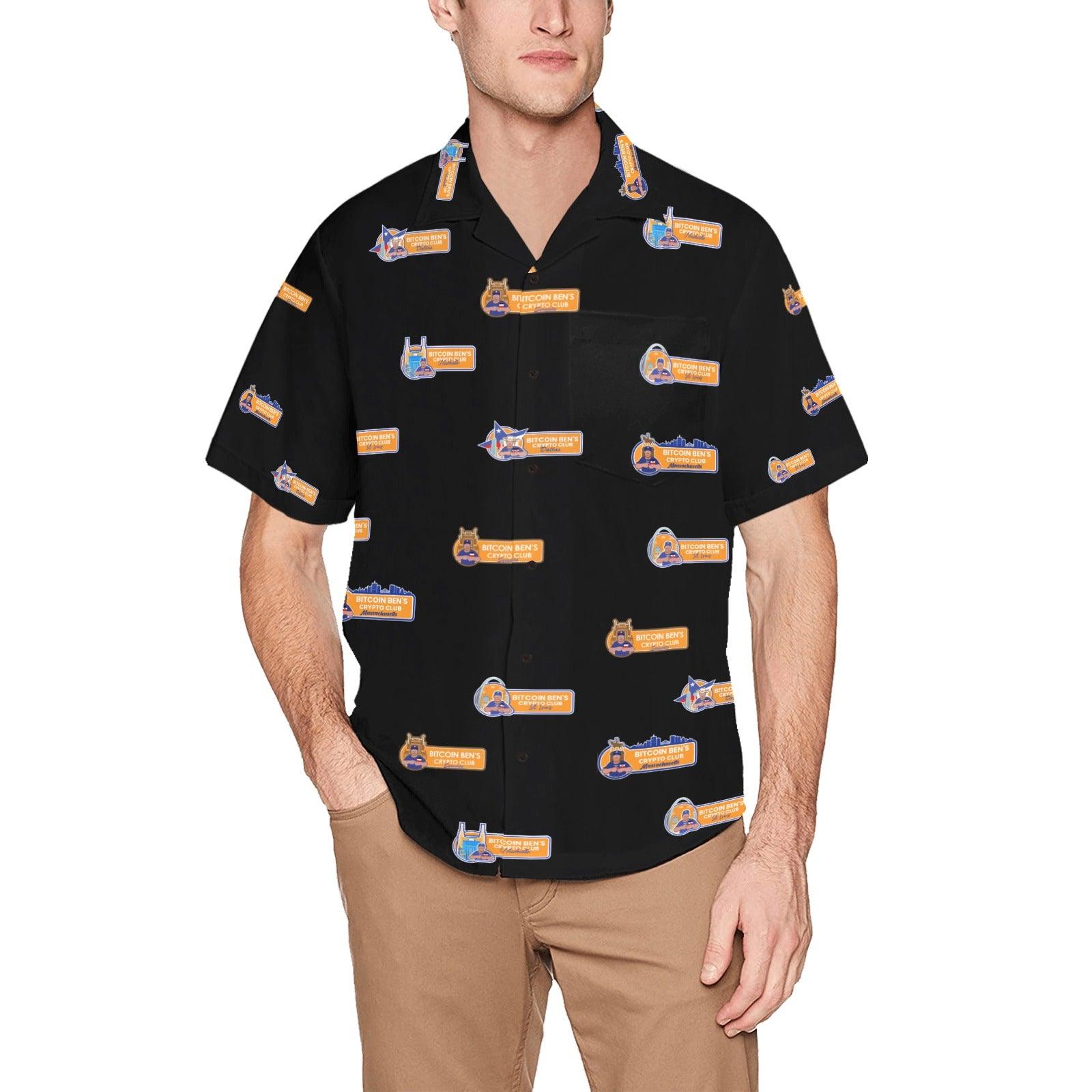 Bitcoin Ben Crypto Club 5 Club Hawaiian Shirts - Miniaday Designs, LLC.