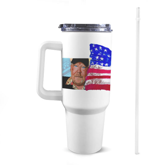 Bitcoin Ben 1776 Port Charlotte Capitol and Flag 40 oz Tumbler with Handle 40oz Tumbler with Handle