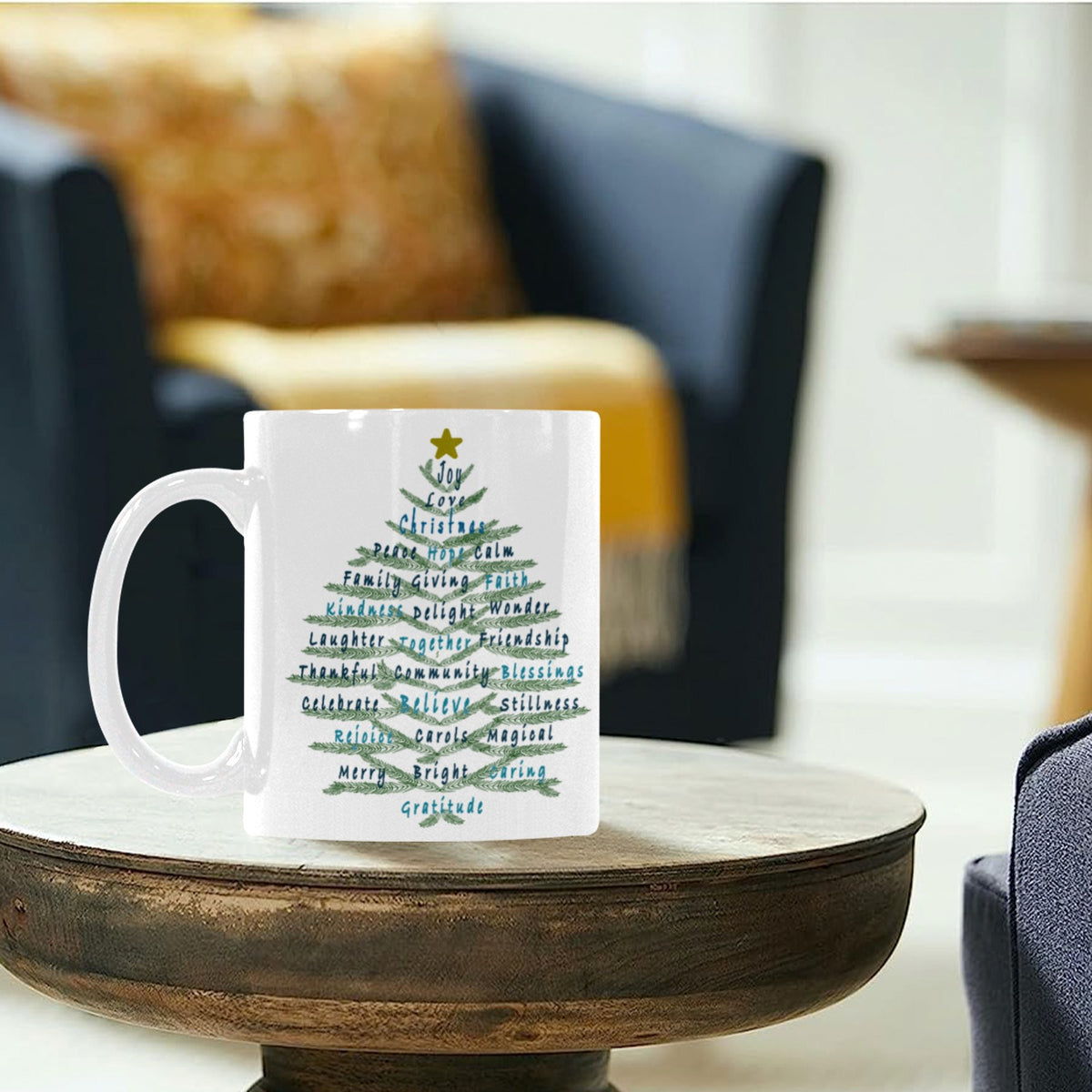 Blessings Message- Tree Mug | Artist-Designed 11 oz Mug