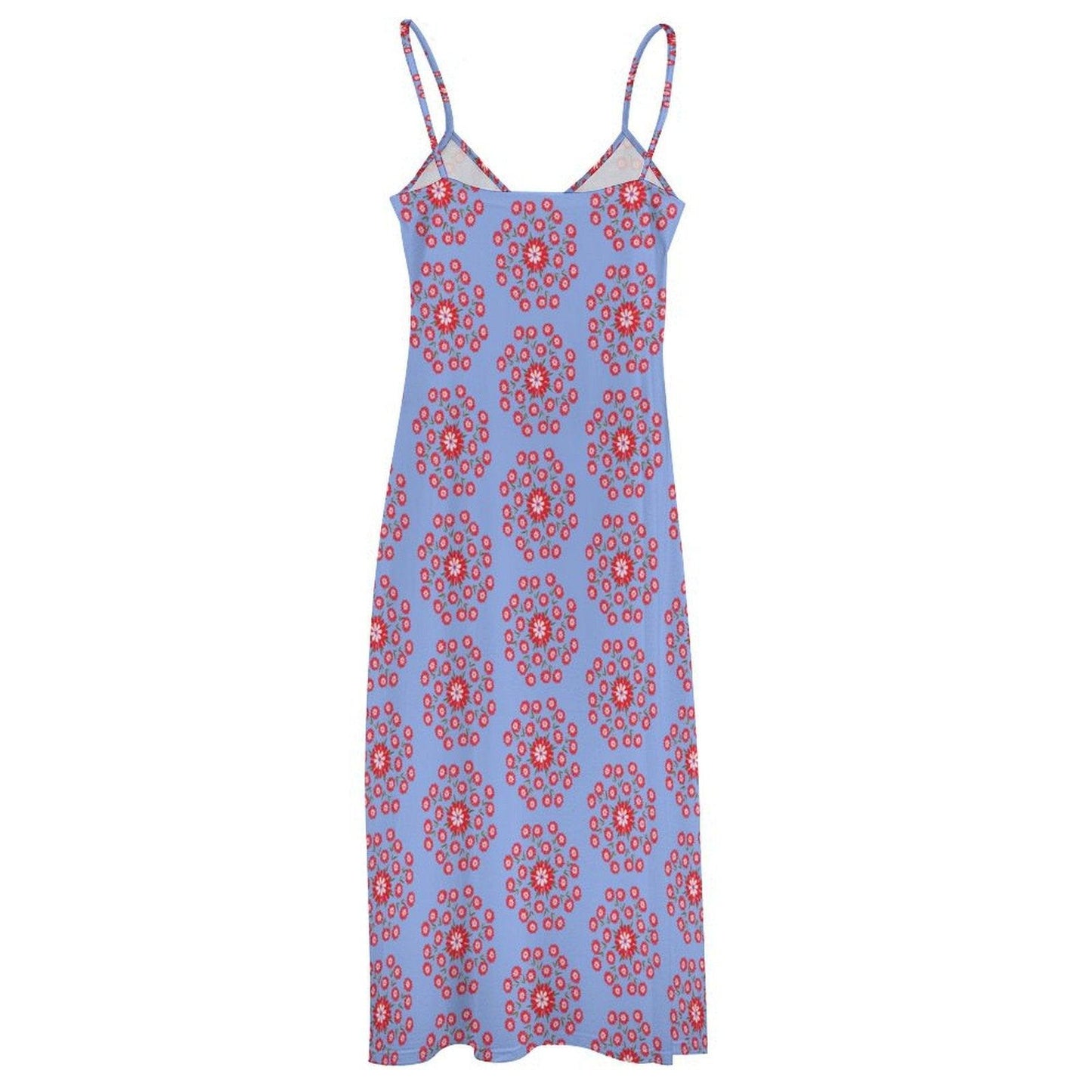 Miniaday Designs Bohemian Collection Spaghetti Strap Ankle-Length Dress Long Dress Purple - Miniaday Designs, LLC.