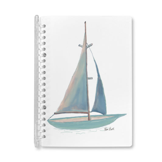 Designer Made Sailboat Refillable Journal