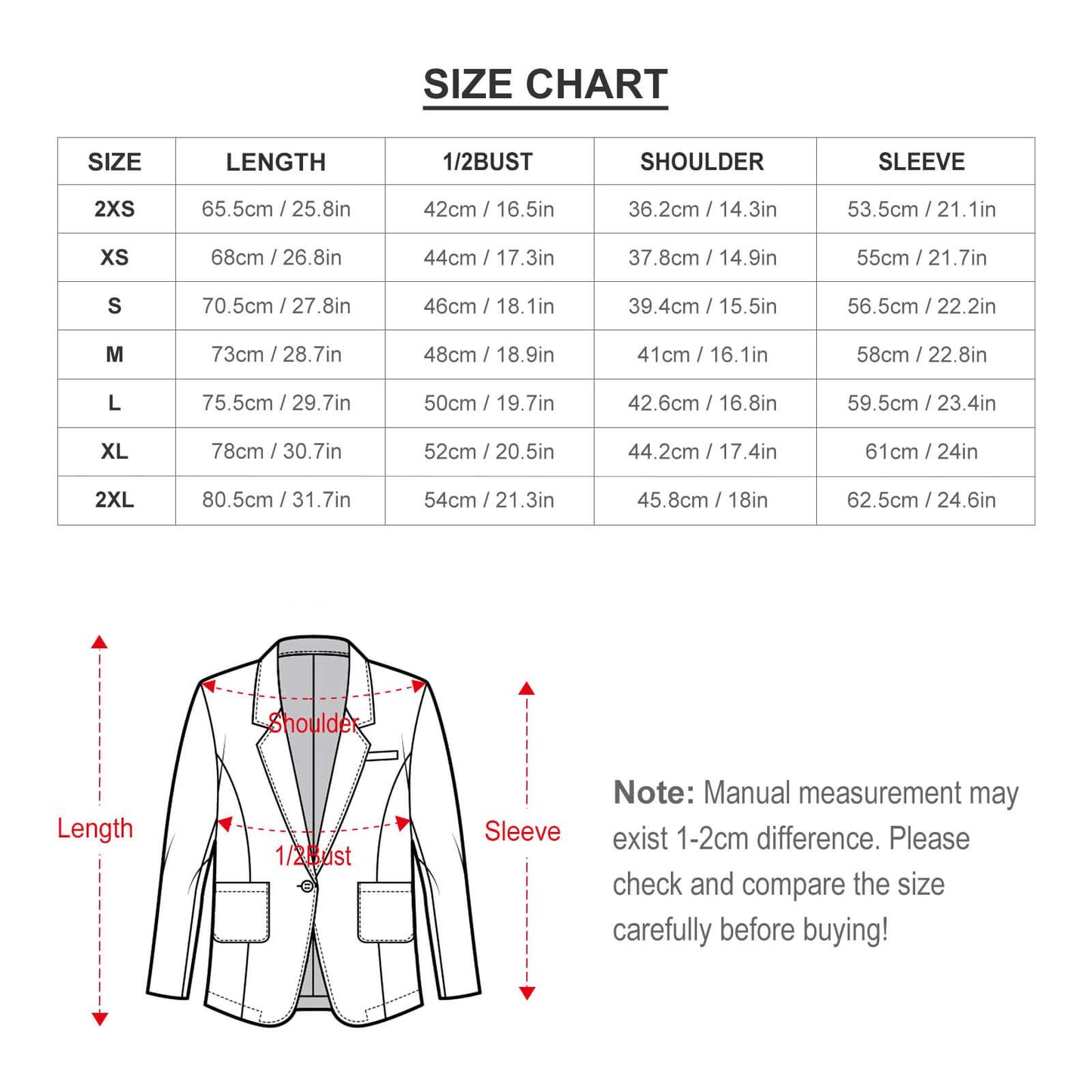 Miniaday Designs Women's Solid Blazer Black - Miniaday Designs, LLC.