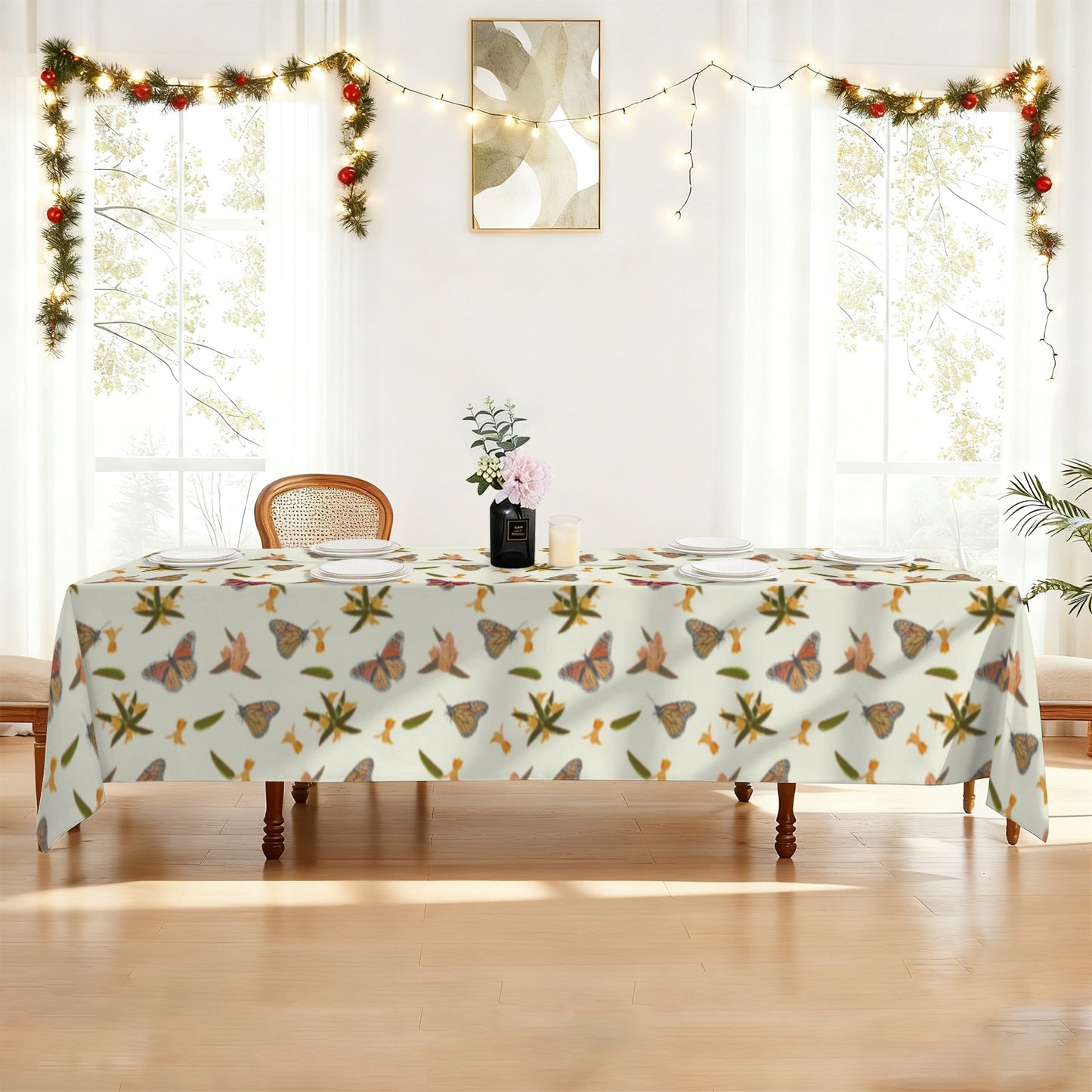 Monarch Milkweed Garden Tablecloths