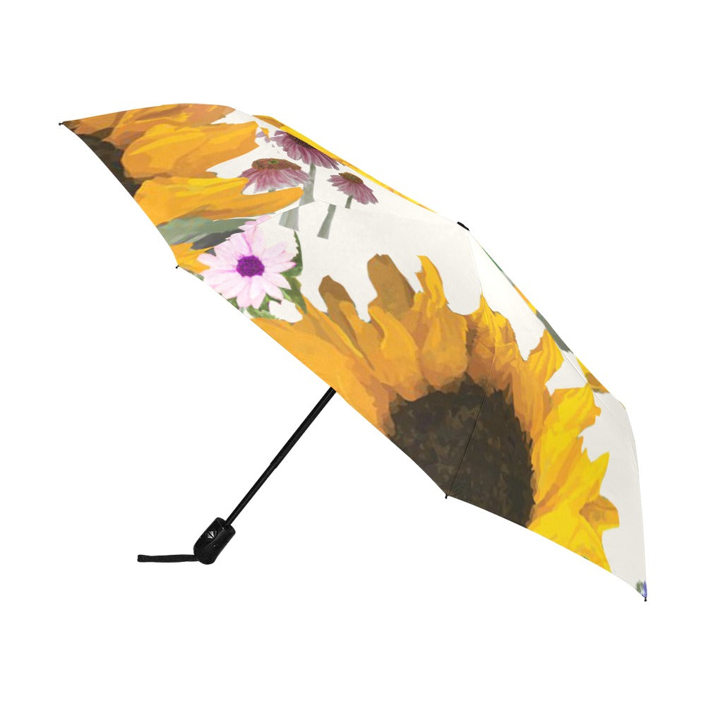 Designer UV Protection Umbrella- Sunflower Garden Collection