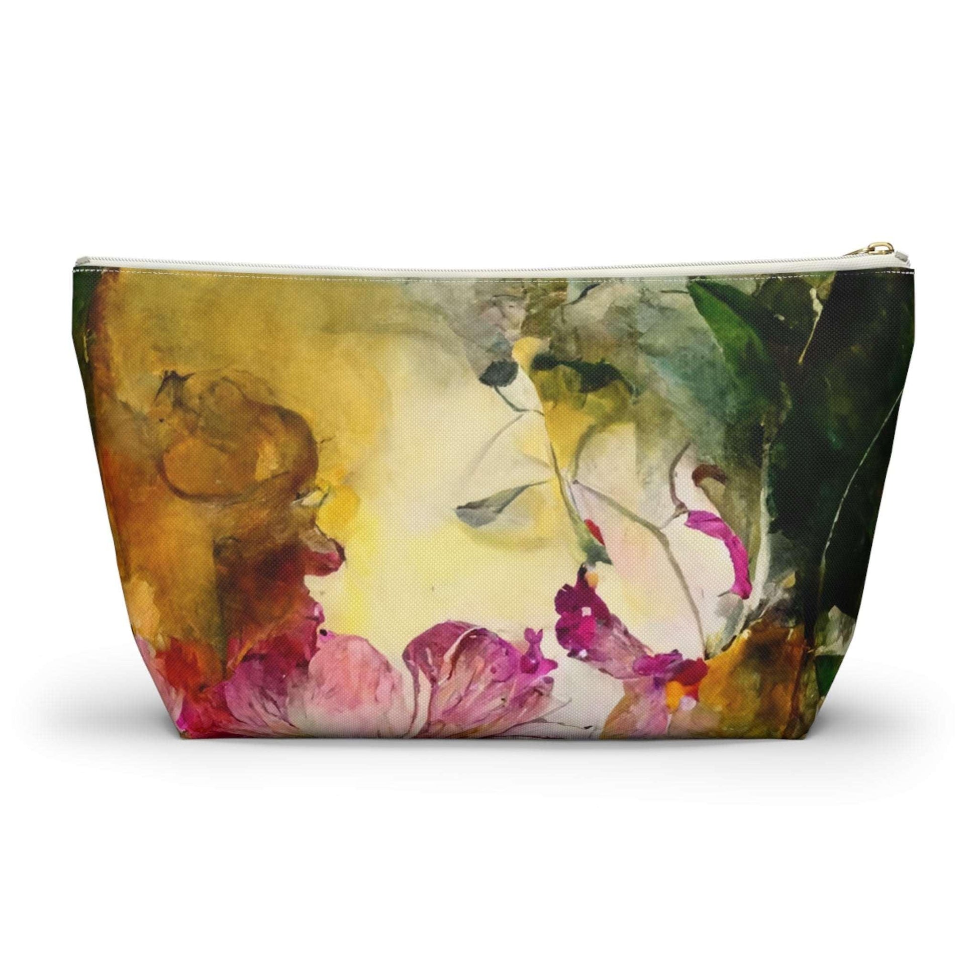 Cross-Processed Botanical Collection by Miniaday Designs, LLC. Accessory Pouch w T-bottom. (You may choose a black or white zipper) - Miniaday Designs, LLC.