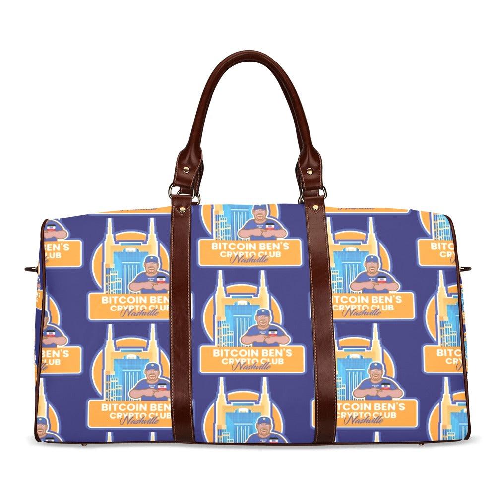 Miniaday Designs Waterproof Travel Bag Bitcoin Ben Nashville Club Waterproof Travel Bag/Large (Model 1639) - Miniaday Designs, LLC.