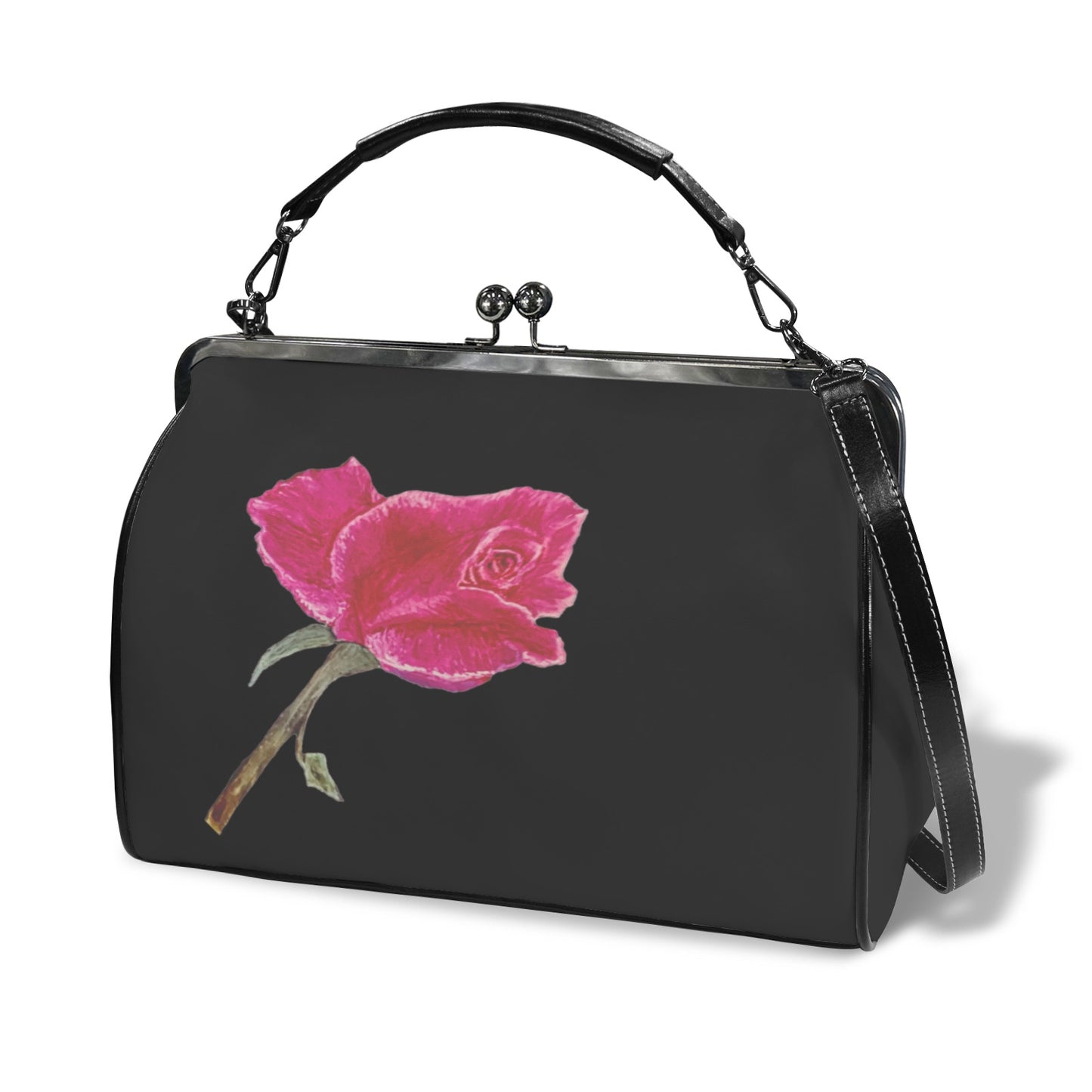 La Collection Fleur | Watercolor Kisslock Handbag