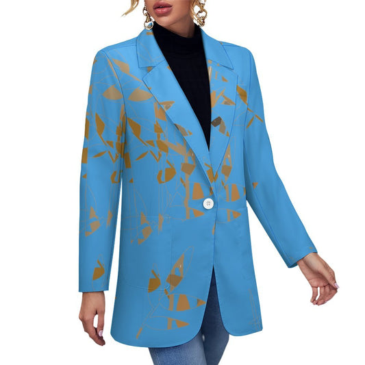 Miniaday Designs Bamboo Collection Women's Blazer Blue