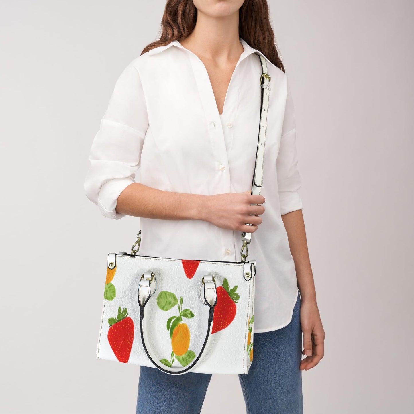 Farmstand Fruit Designer Handbag | Structured Everyday Shoulder Bag