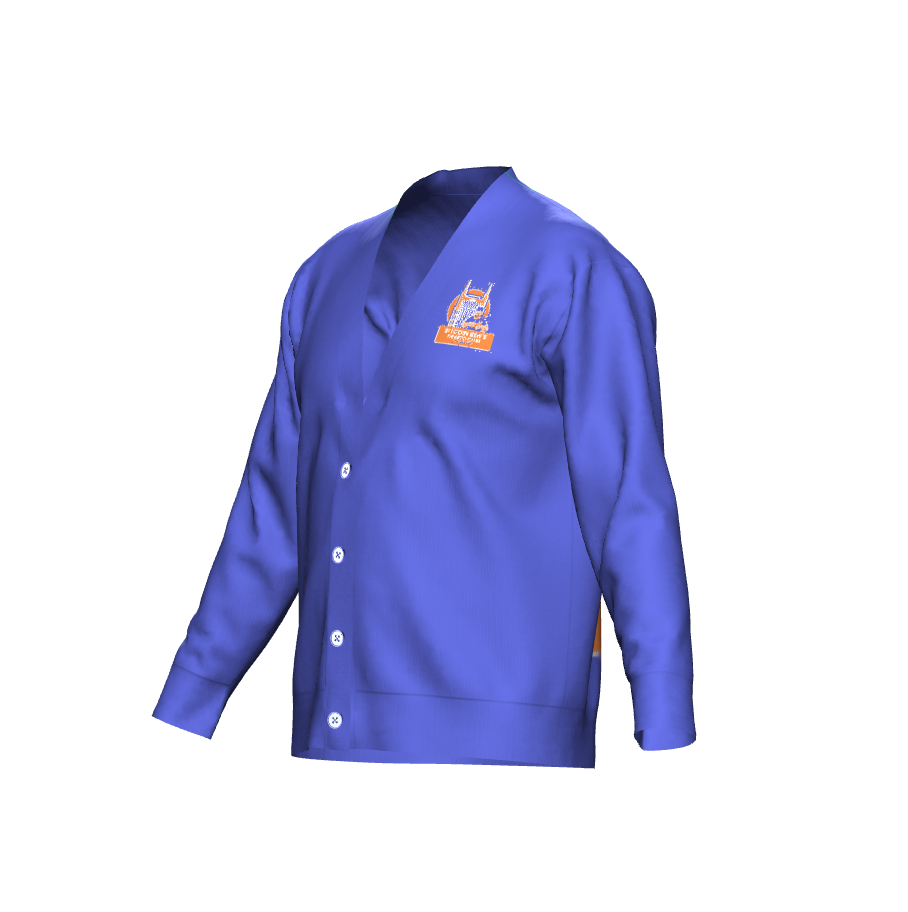 Bitcoin Ben Crypto Nashville Club Blue Knitted Cardigan