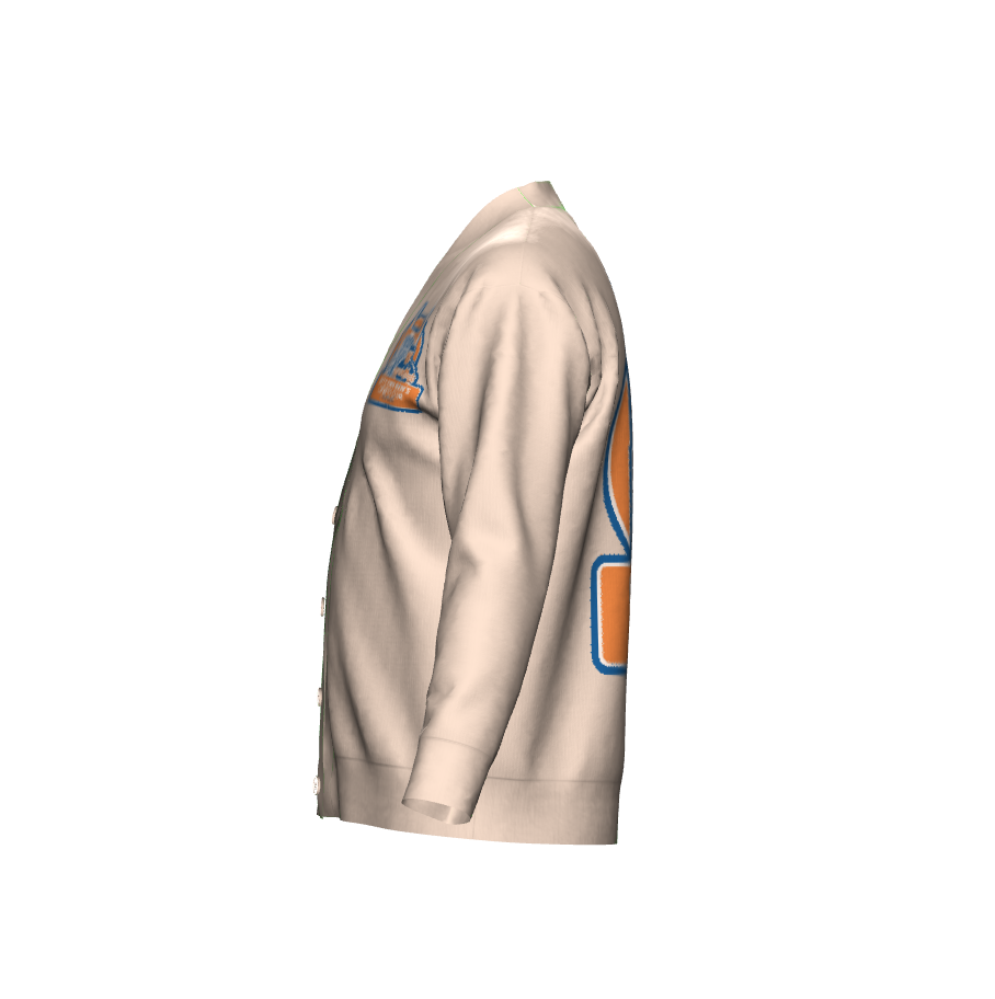 Bitcoin Ben Crypto Nashville Club Knitted Cardigan in Orange