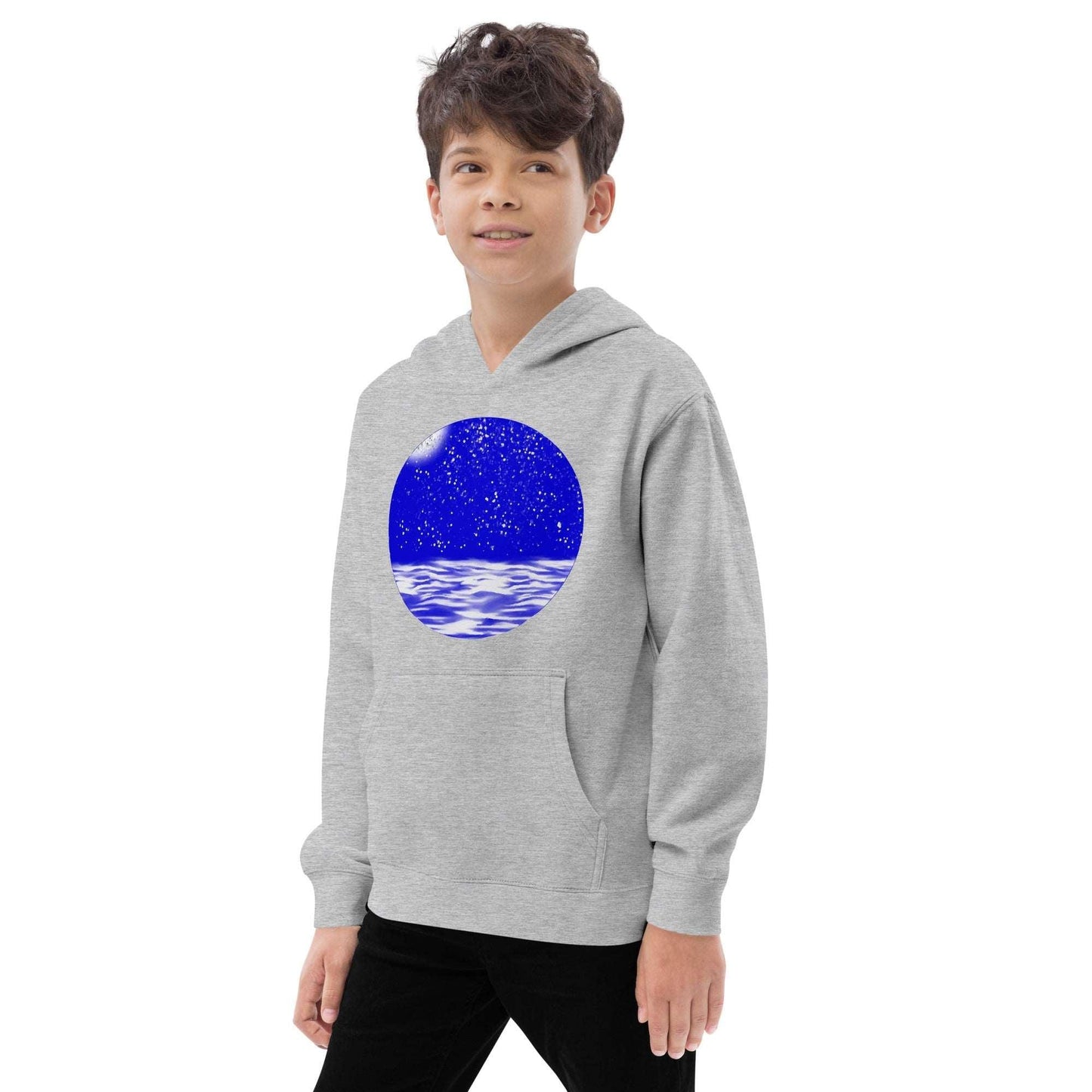 Miniaday Designs Kids fleece hoodie by Ryan White or Black Unisex - Miniaday Designs, LLC.