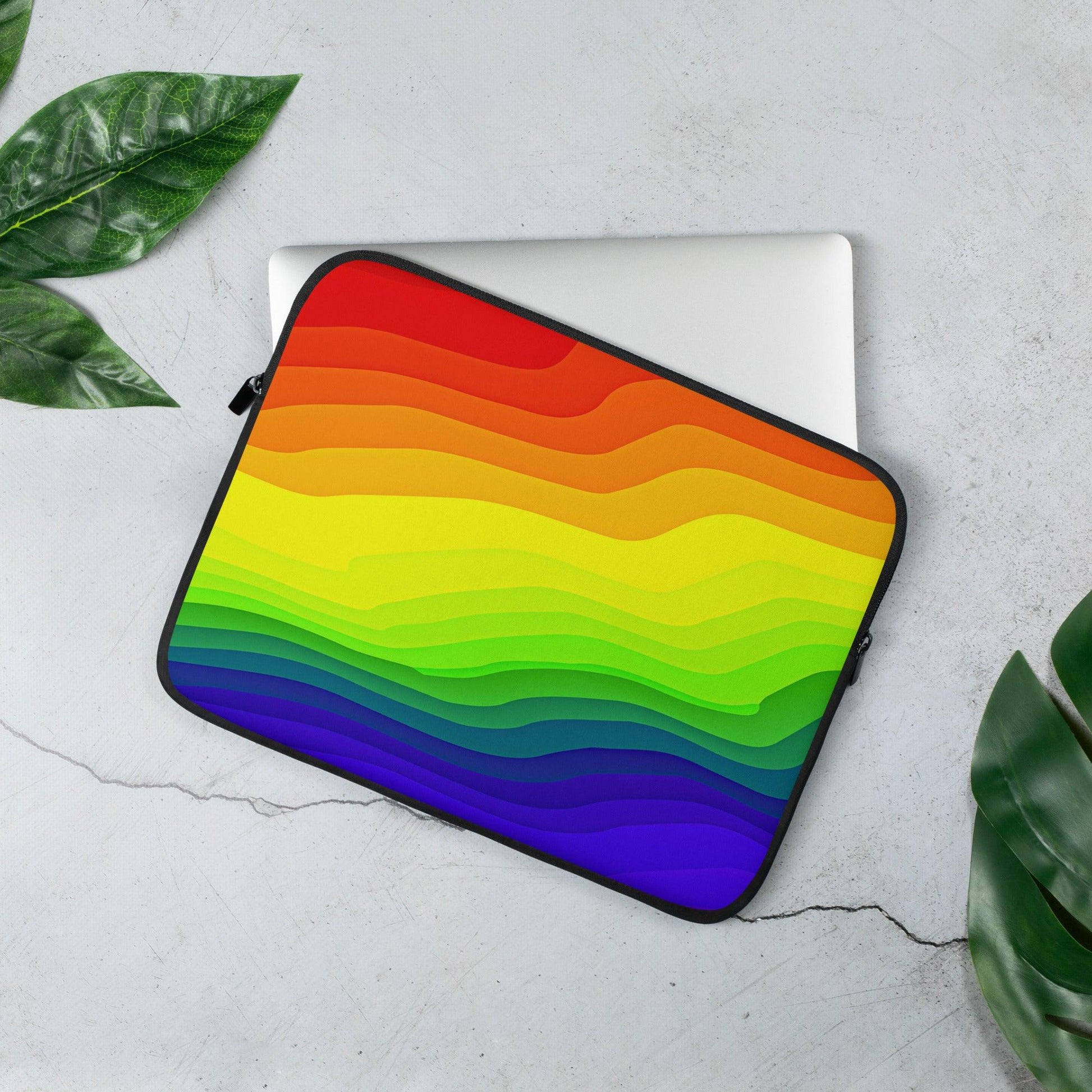Miniaday Designs Laptop Sleeve Ryan's Rainbow Multicolor - Miniaday Designs, LLC.