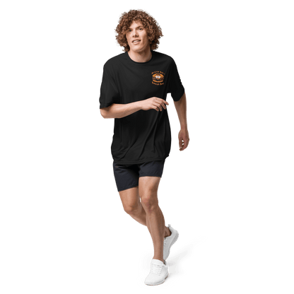 Miniaday Designs Bitcoin Ben Crypto Club Burger Bus LOGO Unisex Performance Crew Neck T-Shirt - Miniaday Designs, LLC.