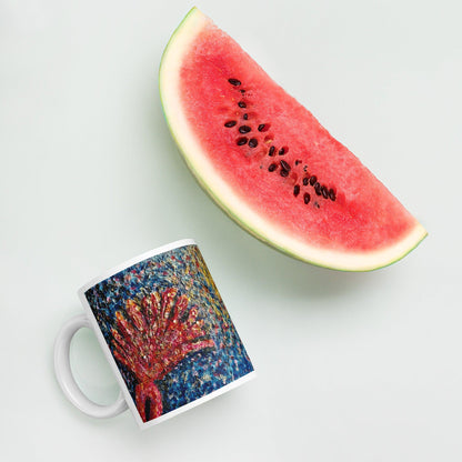 Heart at Sea White Mug Signed FREE SHIPPING for BULK ORDERS - Miniaday Designs, LLC.