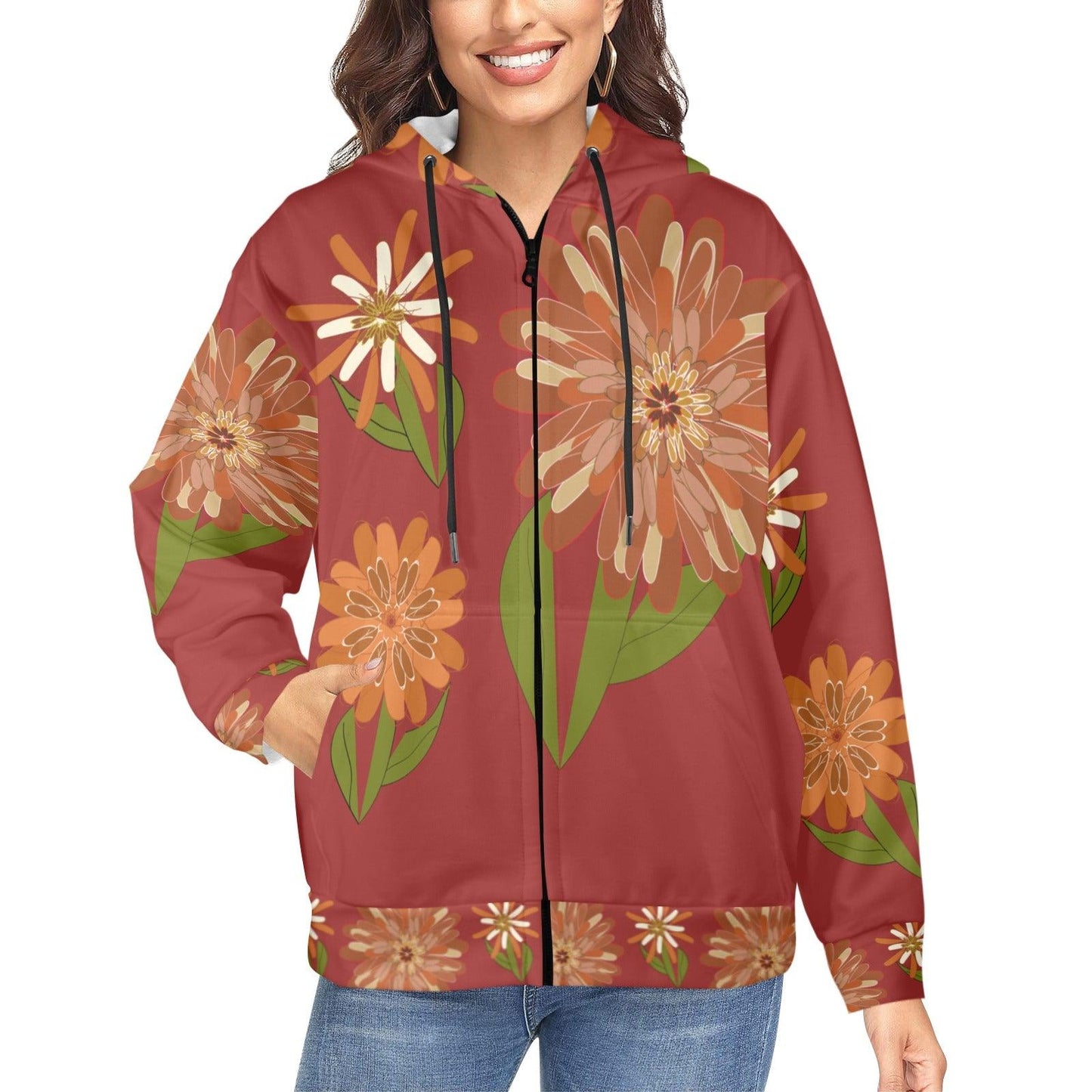 Miniaday Designs Zippered Hoodies for Women Multiple Designs - Miniaday Designs, LLC.