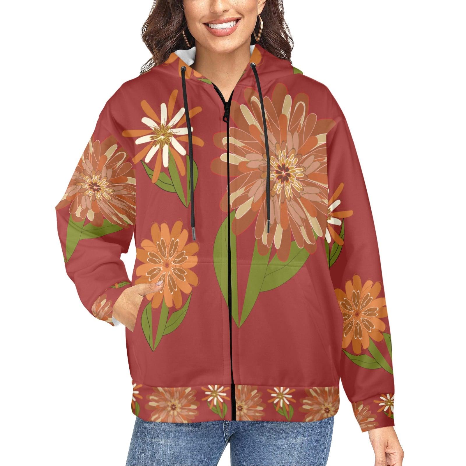 Miniaday Designs Zippered Hoodies for Women Multiple Designs - Miniaday Designs, LLC.