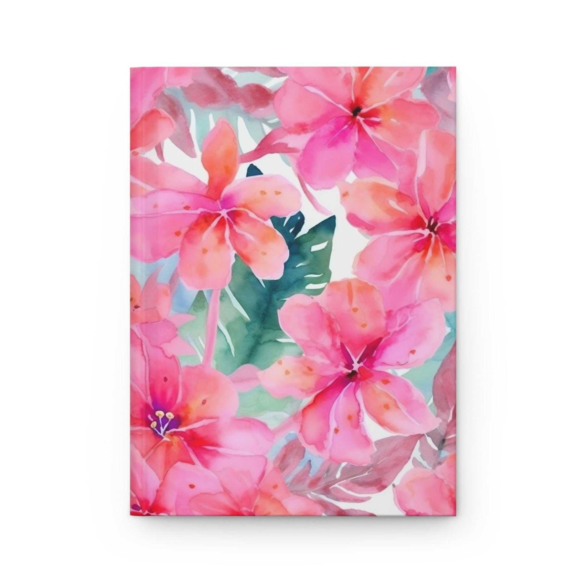 Miniaday Designs, LLC. Hardcover Journal Matte Hibiscus Whimsy Collection - Miniaday Designs, LLC.