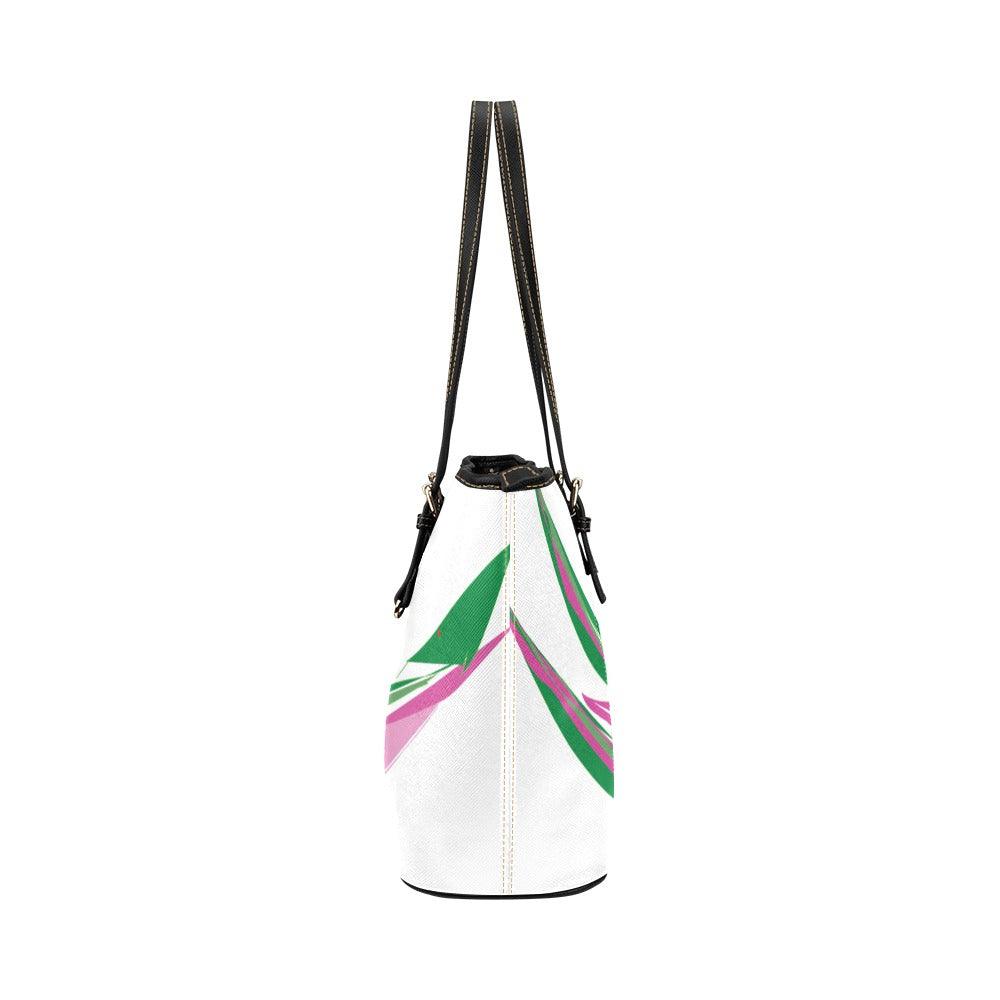 Miniaday Designs Pink Pineapple Handbag/PU Leather Tote Bag (Model 1651) - Miniaday Designs, LLC.