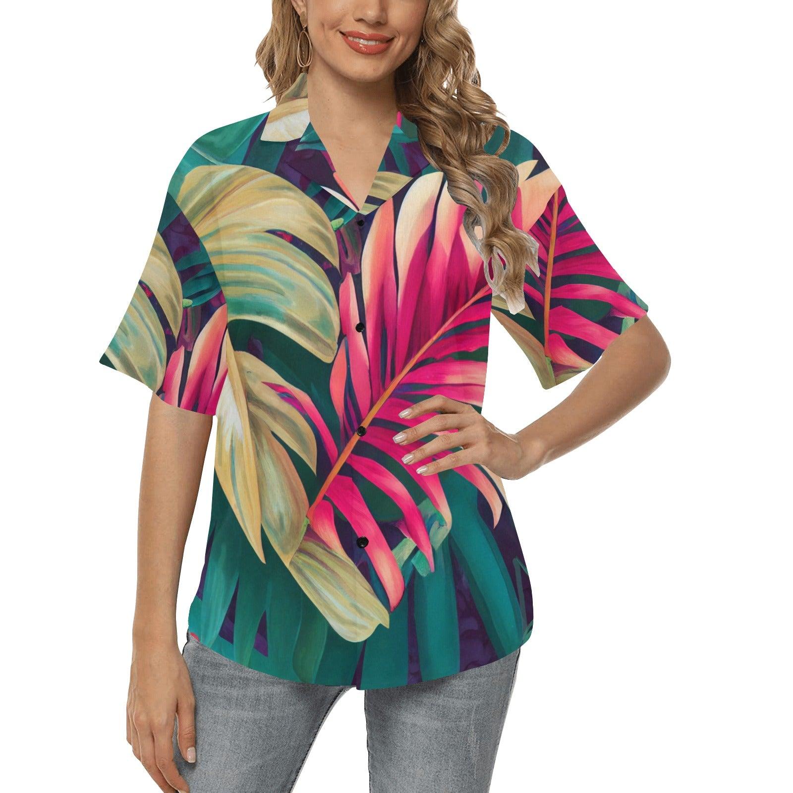 Miniaday Designs Women's Hawaiian Shirts 7 Styles - Miniaday Designs, LLC.