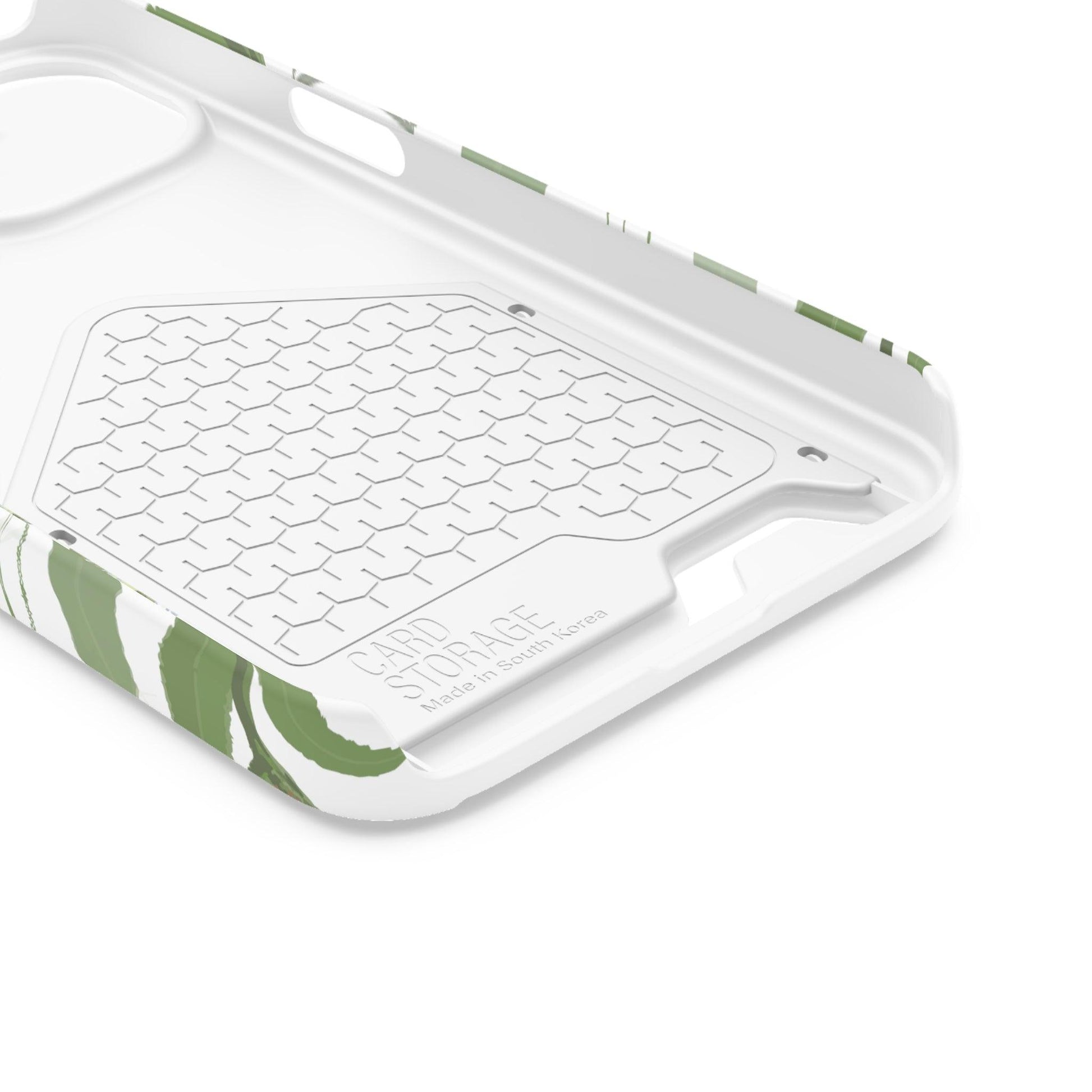 Serene Botanical Harmony Collection by Miniaday Designs, LLC. Phone Case With Card Holder - Miniaday Designs, LLC.