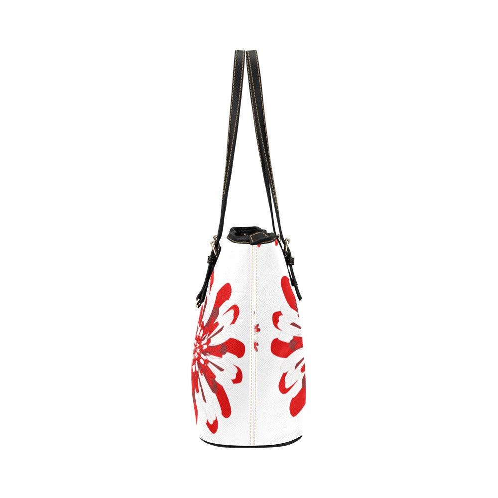 Miniaday Designs Bold and Beautiful White Handbag PU Leather Handbag - Miniaday Designs, LLC.