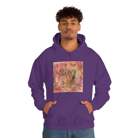The Iridescent Dragonfly Dreams Collection by Miniaday Designs, LLC. Unisex Heavy Blend™ Hooded Sweatshirt - Miniaday Designs, LLC.